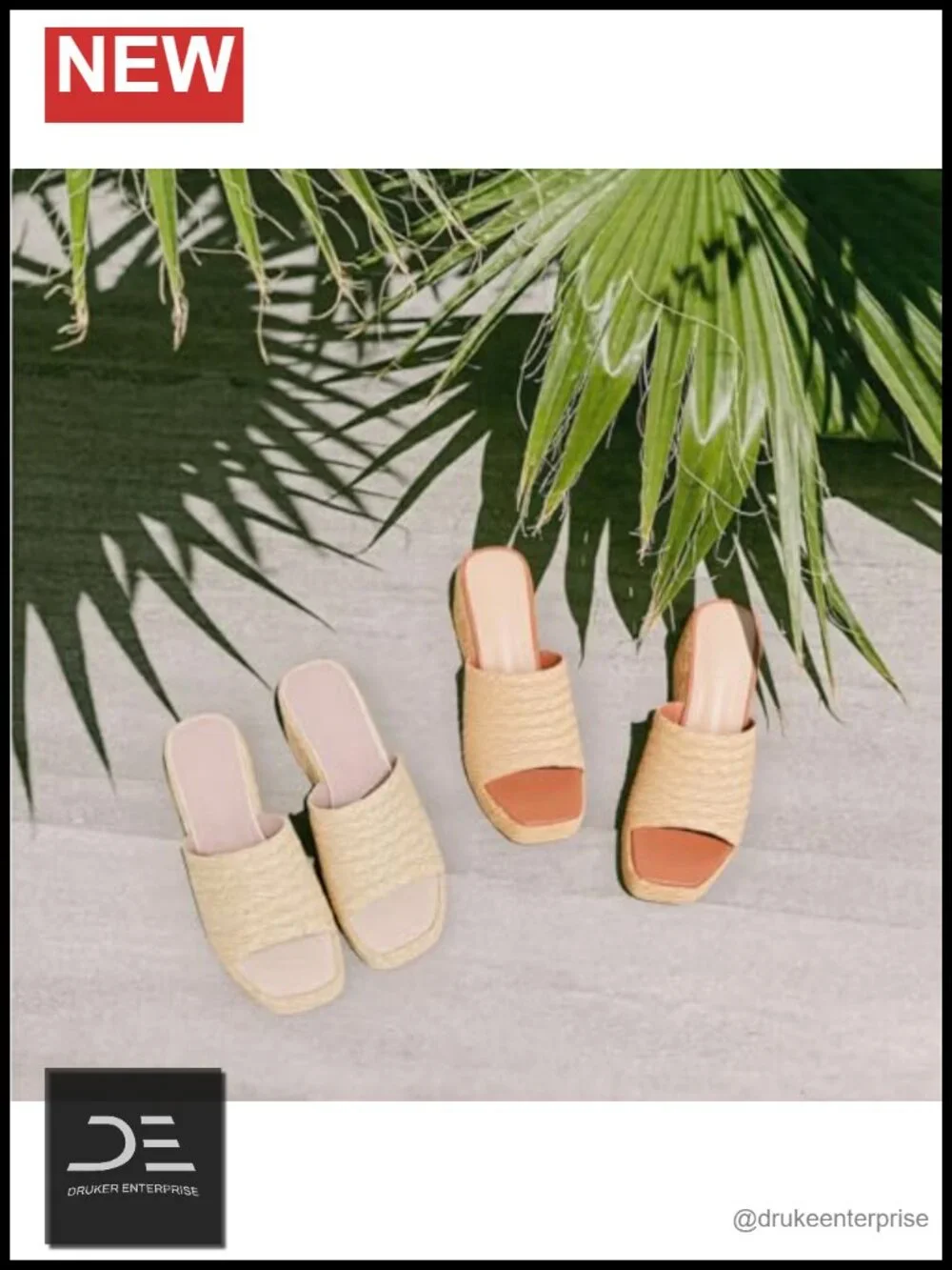 Platform Espadrille Wedge Sandals, PU Leather, Non-Slip, Back Zipper